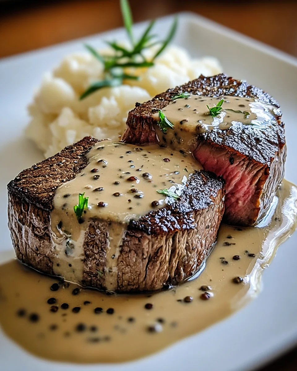Filet Mignon with Peppercorn Sauce: Elevate Your Dinner!