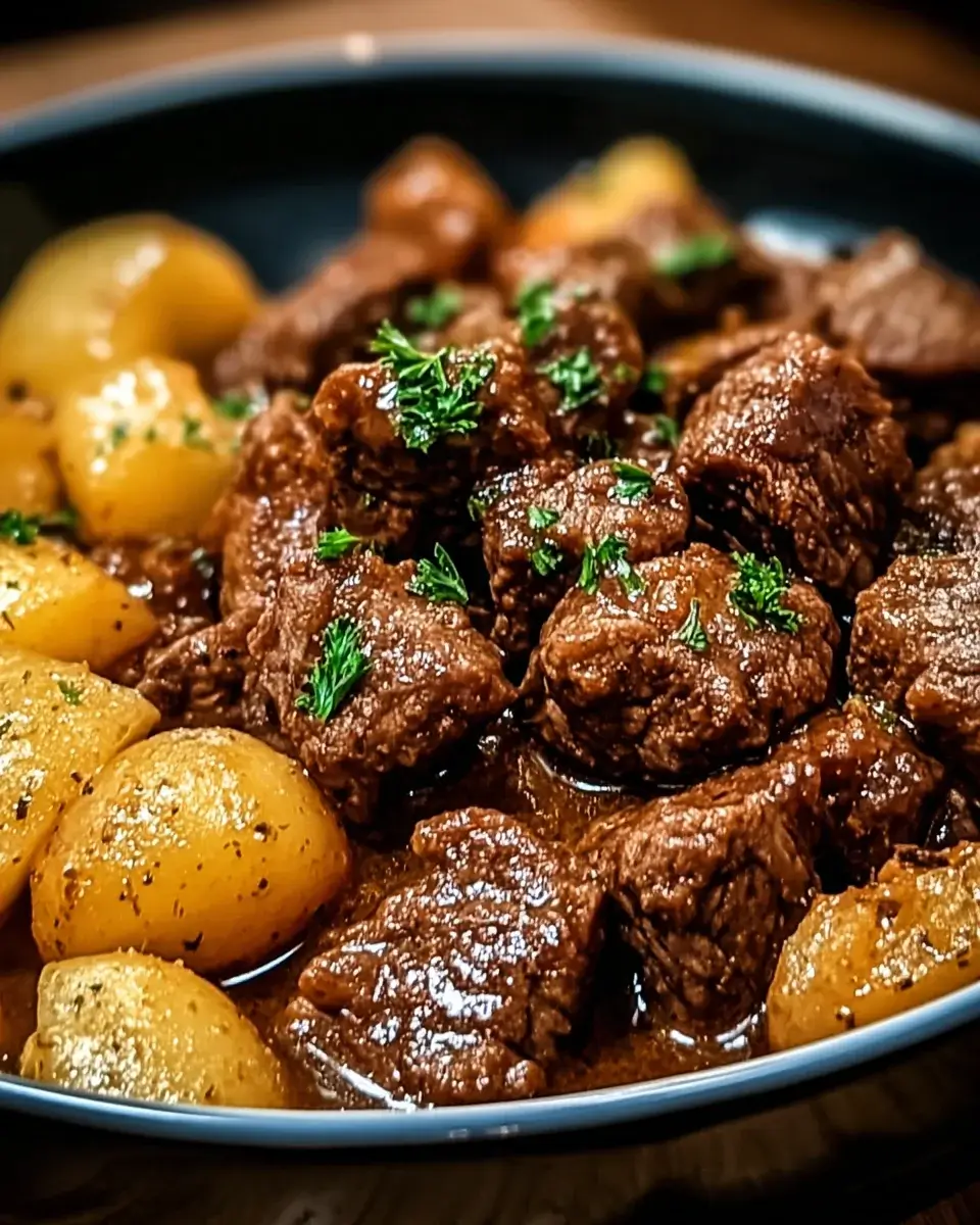 Garlic Butter Beef Bites with Potatoes: A Flavorful Delight!