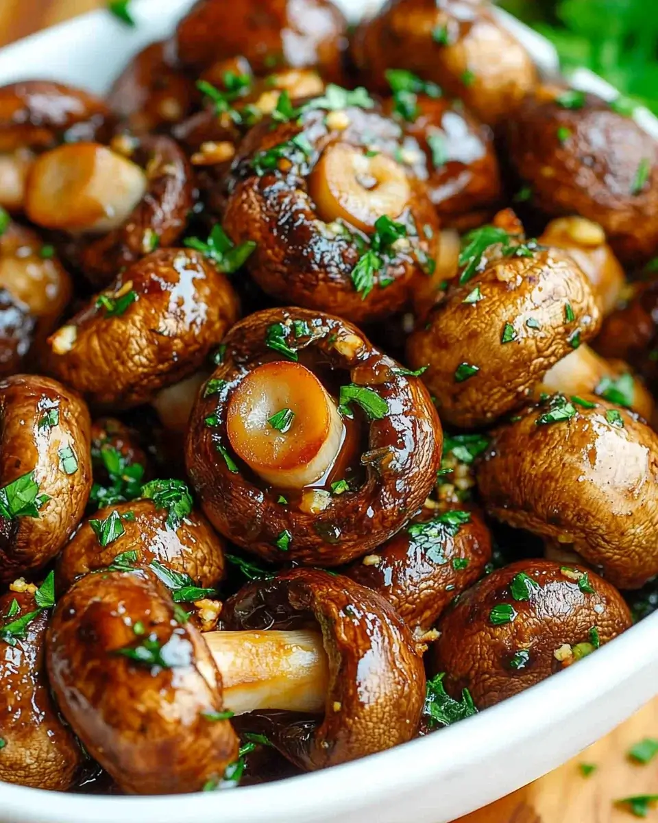 Balsamic Soy Roasted Garlic Mushrooms: A Flavorful Delight