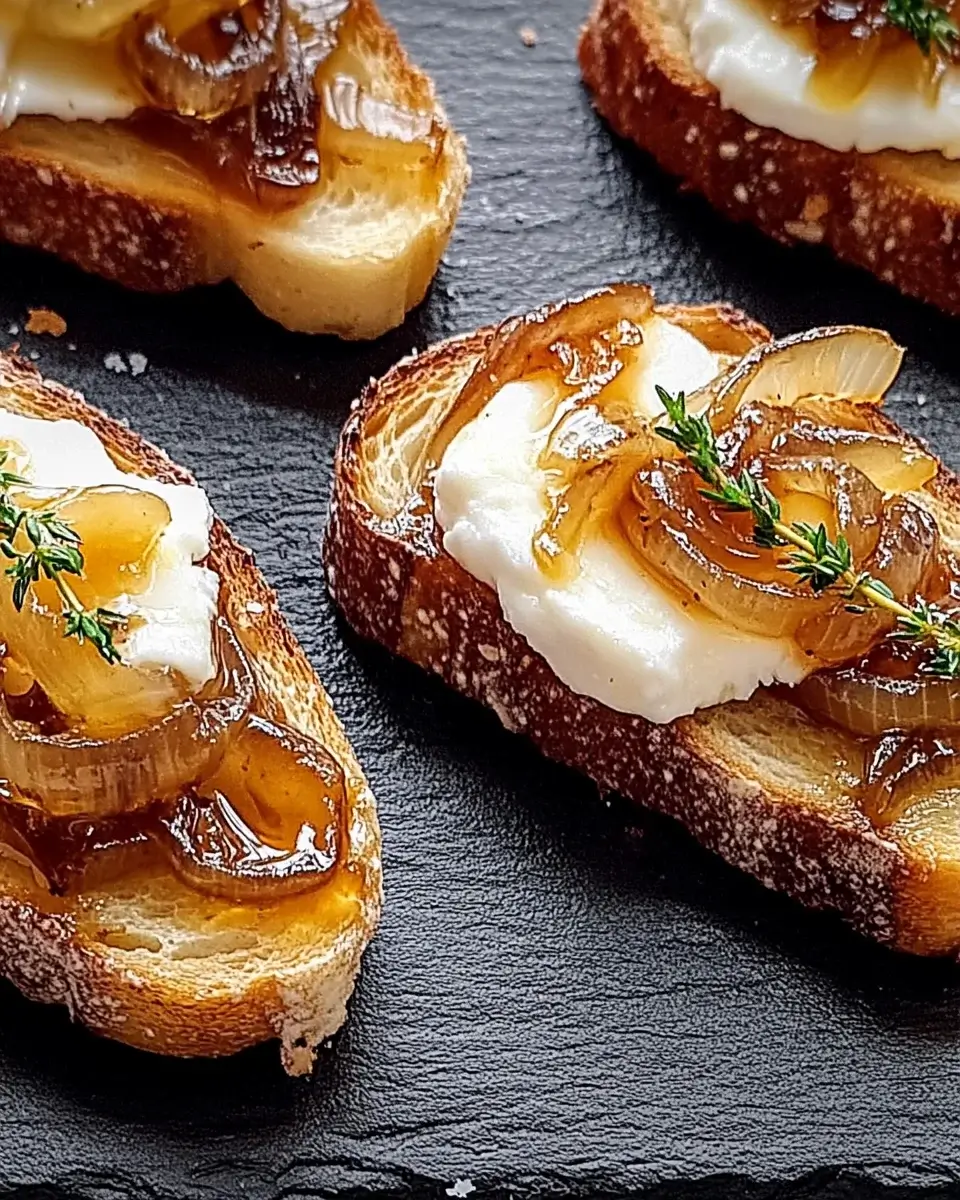 Caramelized Onion and Brie Toast: A Delicious Delight!