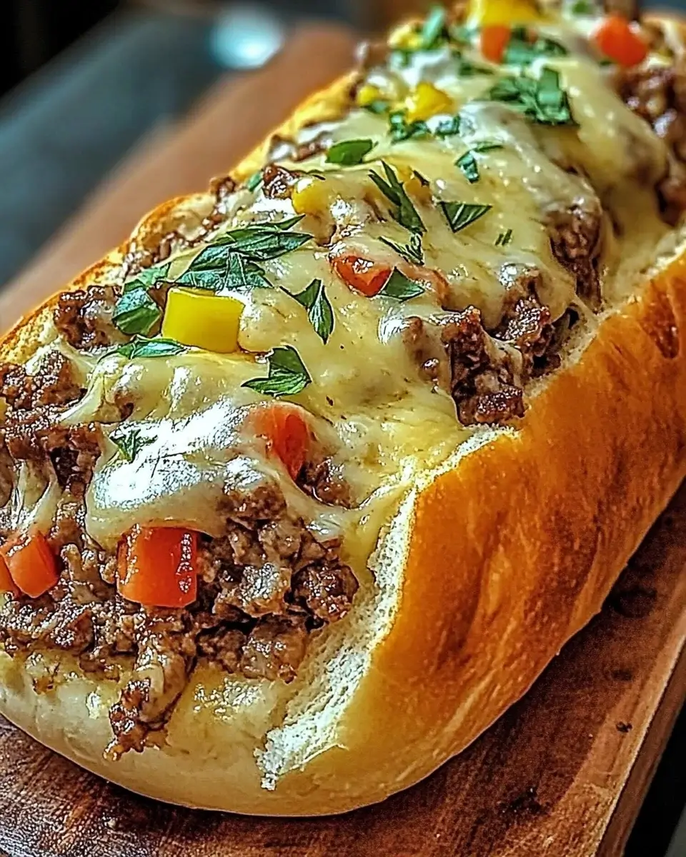 Cheesesteak Stuffed Garlic Loaf: A Flavorful Twist Awaits!