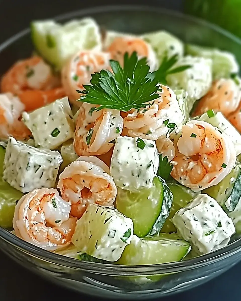 Creamy Cucumber Shrimp Salad – A Refreshing Delight!