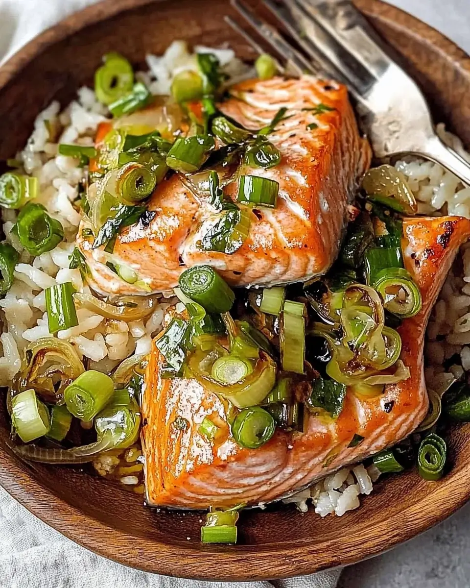 Miso Butter Salmon with Sizzled Scallions made easy!