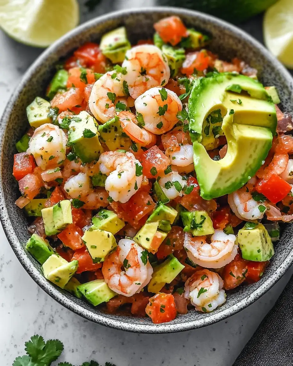 Salsa Shrimp Salad with Avocado will Delight Your Taste Buds!