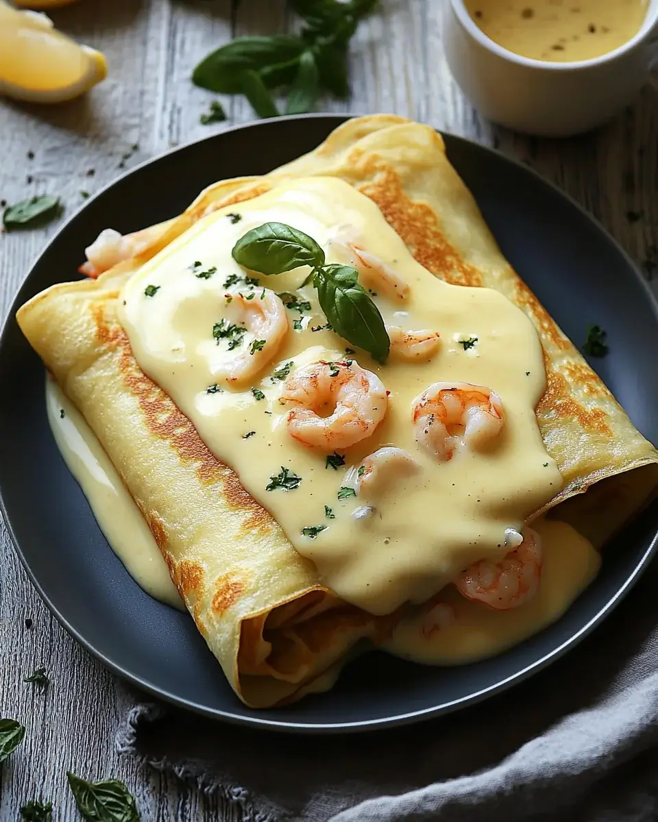 Seafood Crepes with Bechamel Sauce: Delight in This Easy Recipe!