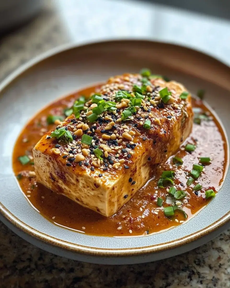 Spicy Peanut Gochujang Silken Tofu for Flavor Lovers