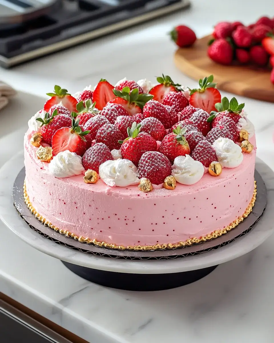 Strawberry Champagne Cake: A Delightful Celebration Treat