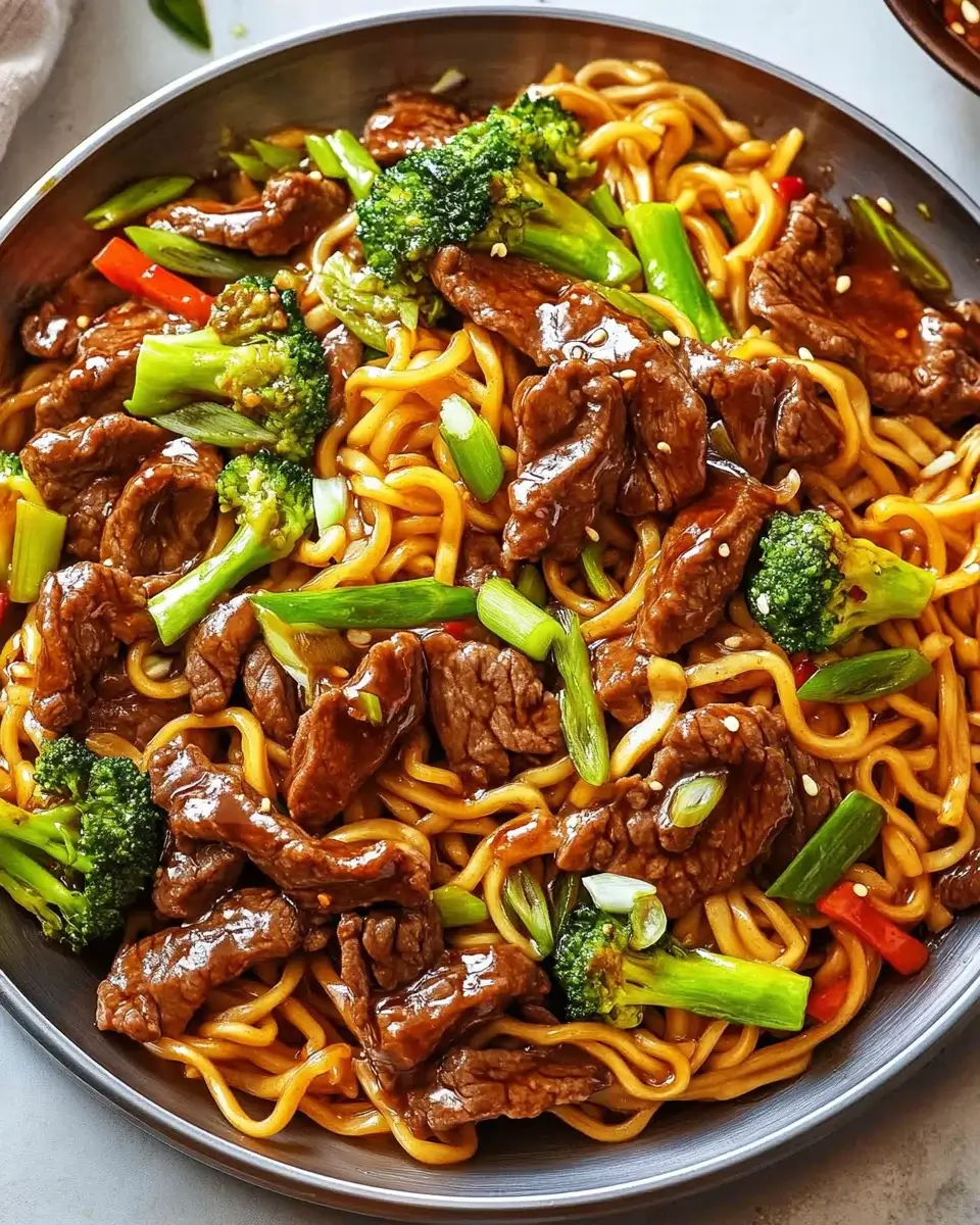 Beef Pan-Fried Noodles: Quick and Easy Dinner Recipe!