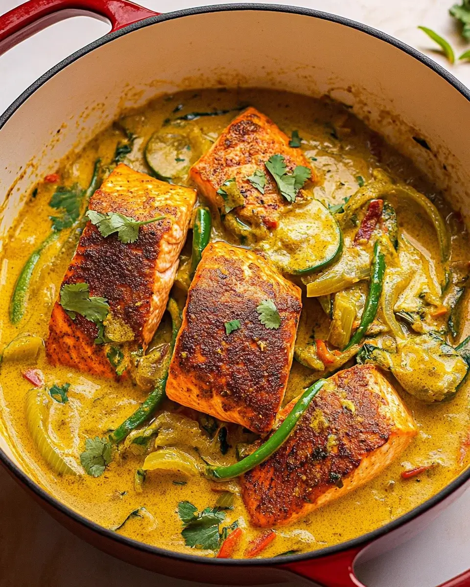 Caribbean Coconut Curry Salmon is a Flavor Explosion!