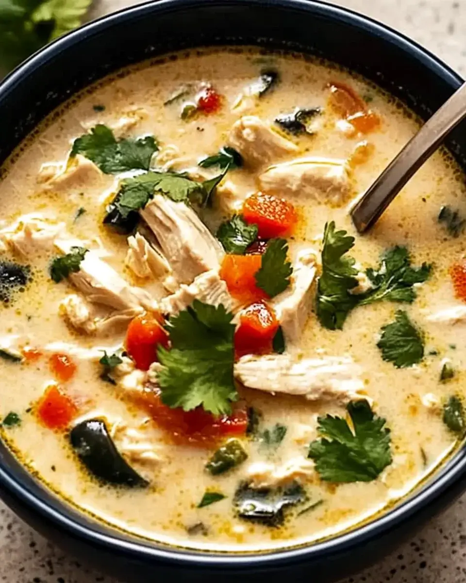 Creamy Chicken Poblano Soup: A Flavorful Delight to Try!
