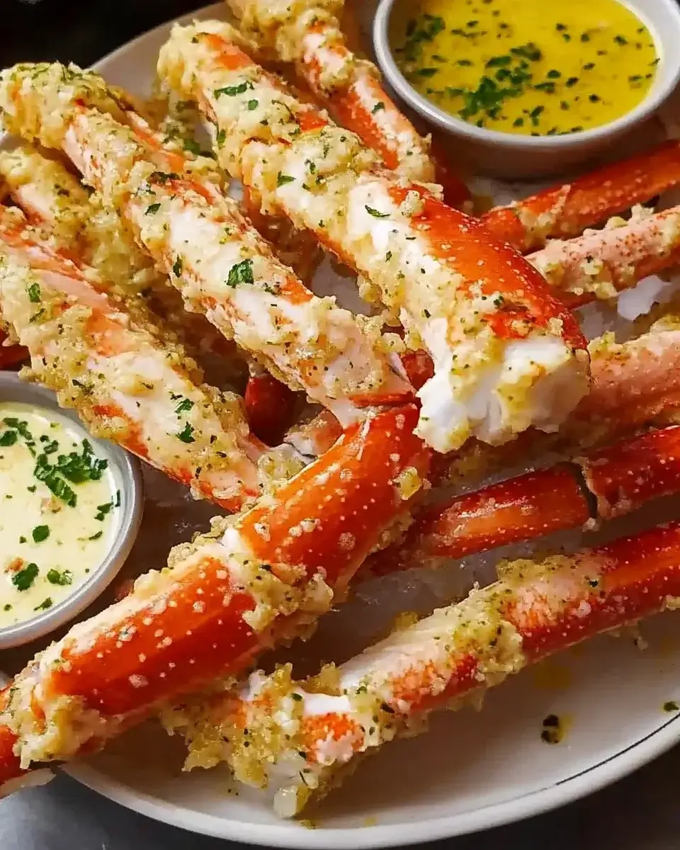 Crispy Garlic Butter King Crab Legs: Irresistibly Delicious!