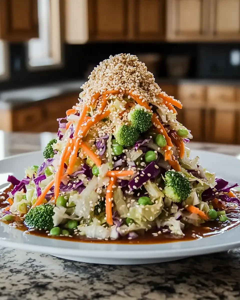 Crunchy Asian Cabbage Slaw with Sesame Dressing Recipe Awaits!