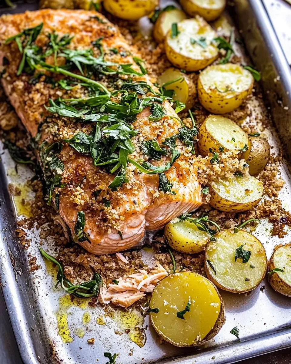 Dijon Salmon with Panko Potatoes: A Flavorful Delight!