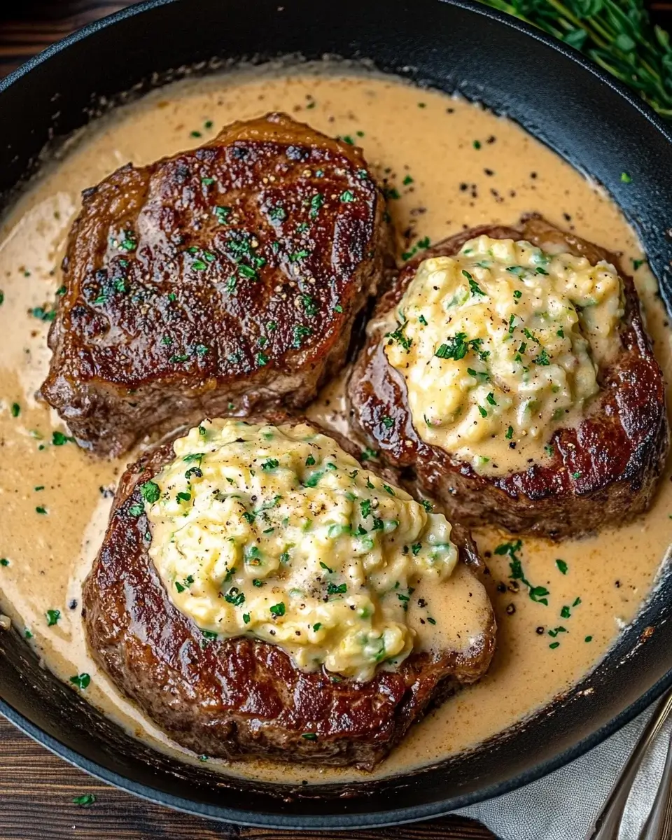 Irish Steaks with Whiskey Cream Sauce and Colcannon Delight!