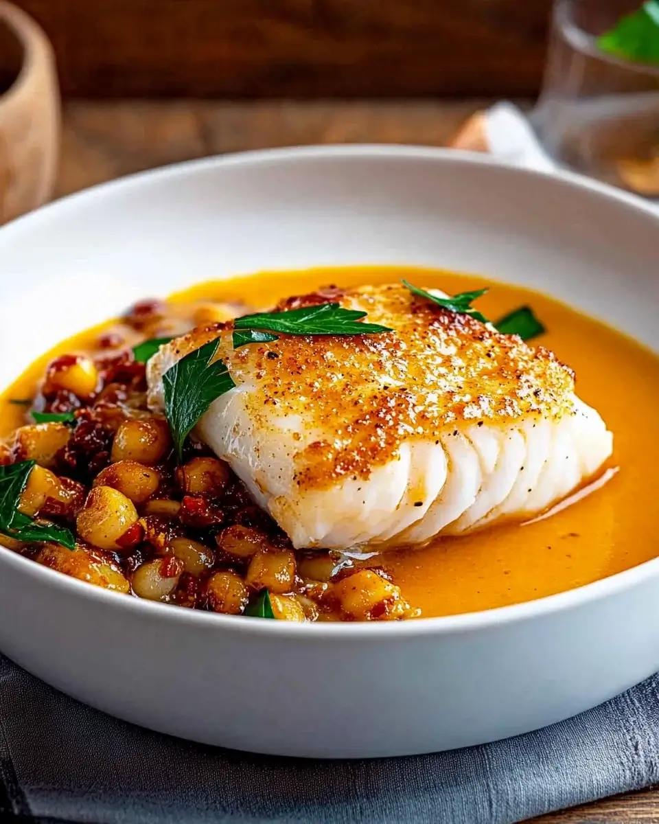 Oven-Roasted Cod with Calabrian Chili Butter Sauce is easy!