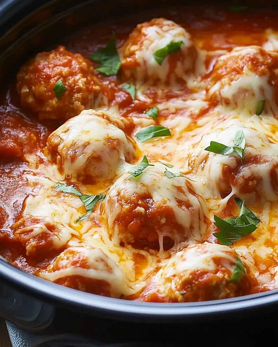 Slow Cooker Chicken Parmesan Meatballs: Easy Delish Recipe!