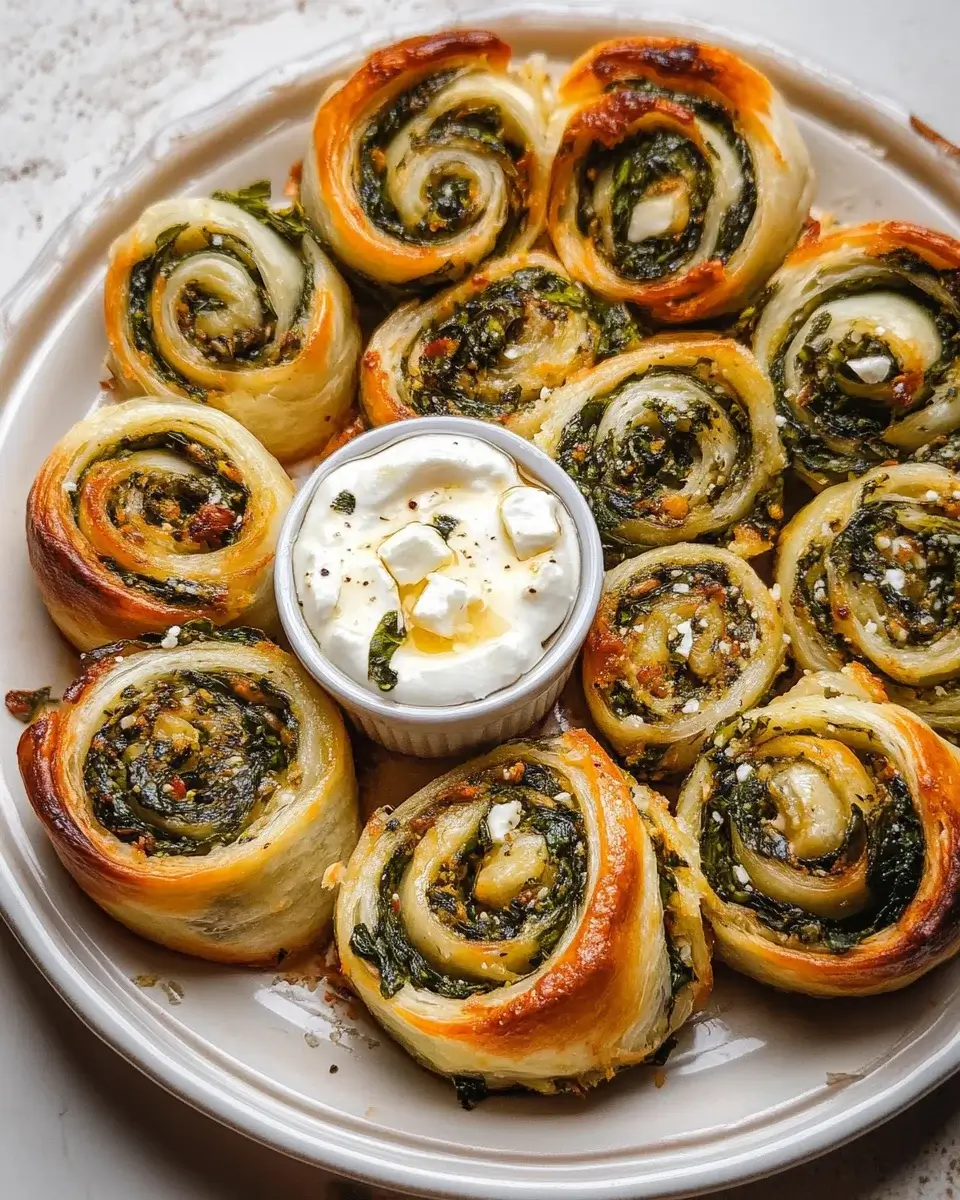Spinach and Feta Pinwheels: Delight in Every Bite!
