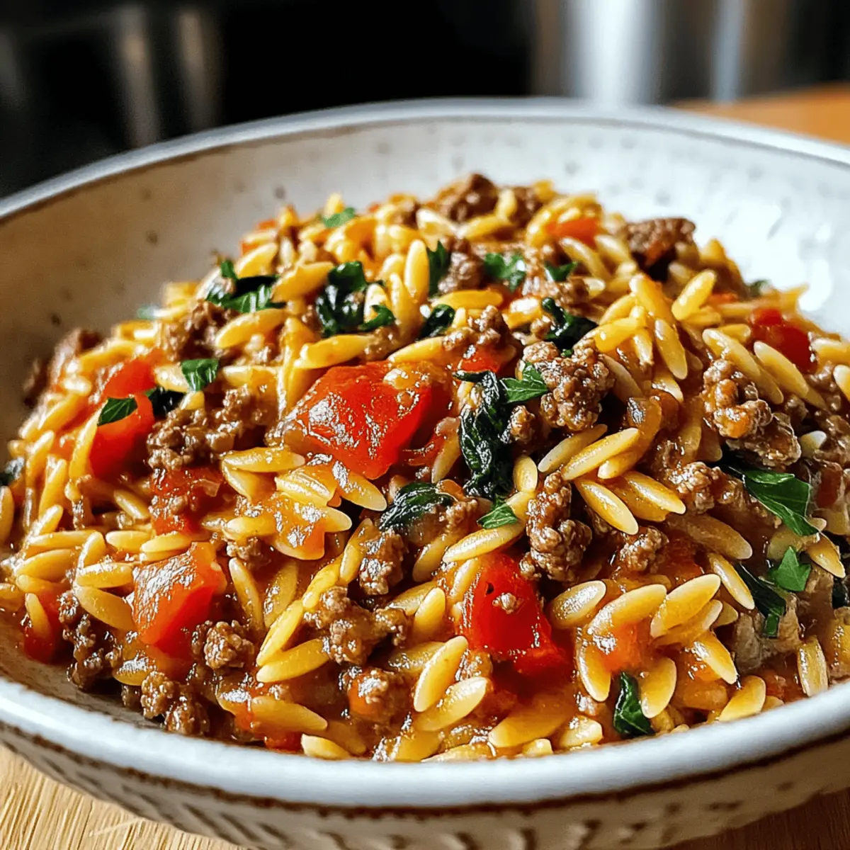 Savory Ground Beef Orzo Recipe for Cozy Family Dinners