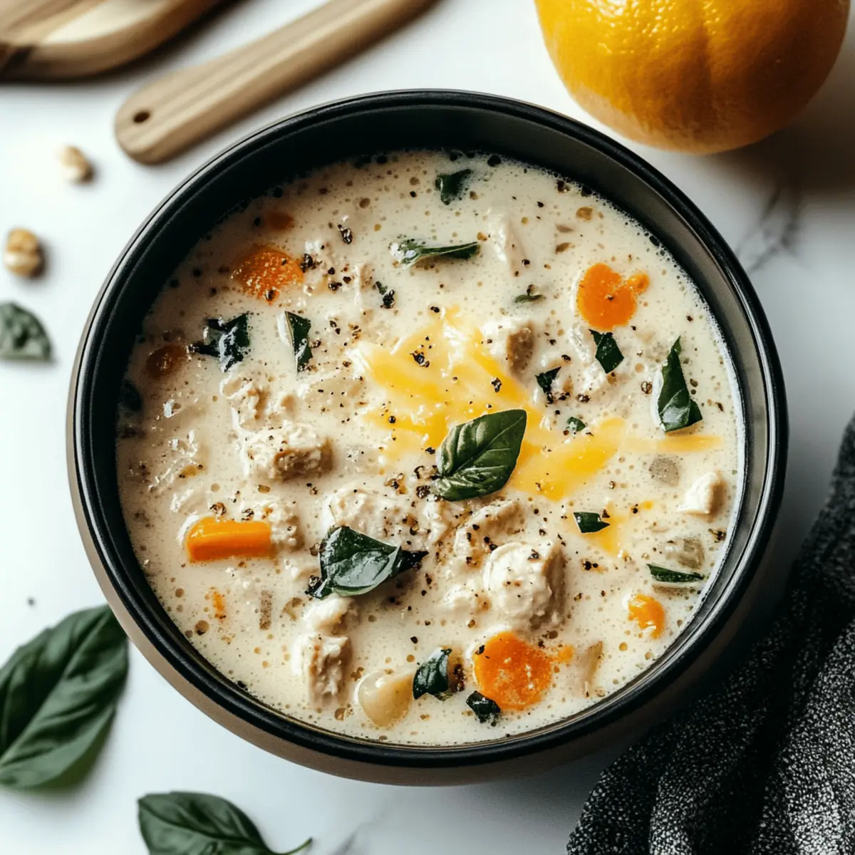 Creamy Italian Ground Chicken Soup for Cozy Nights In
