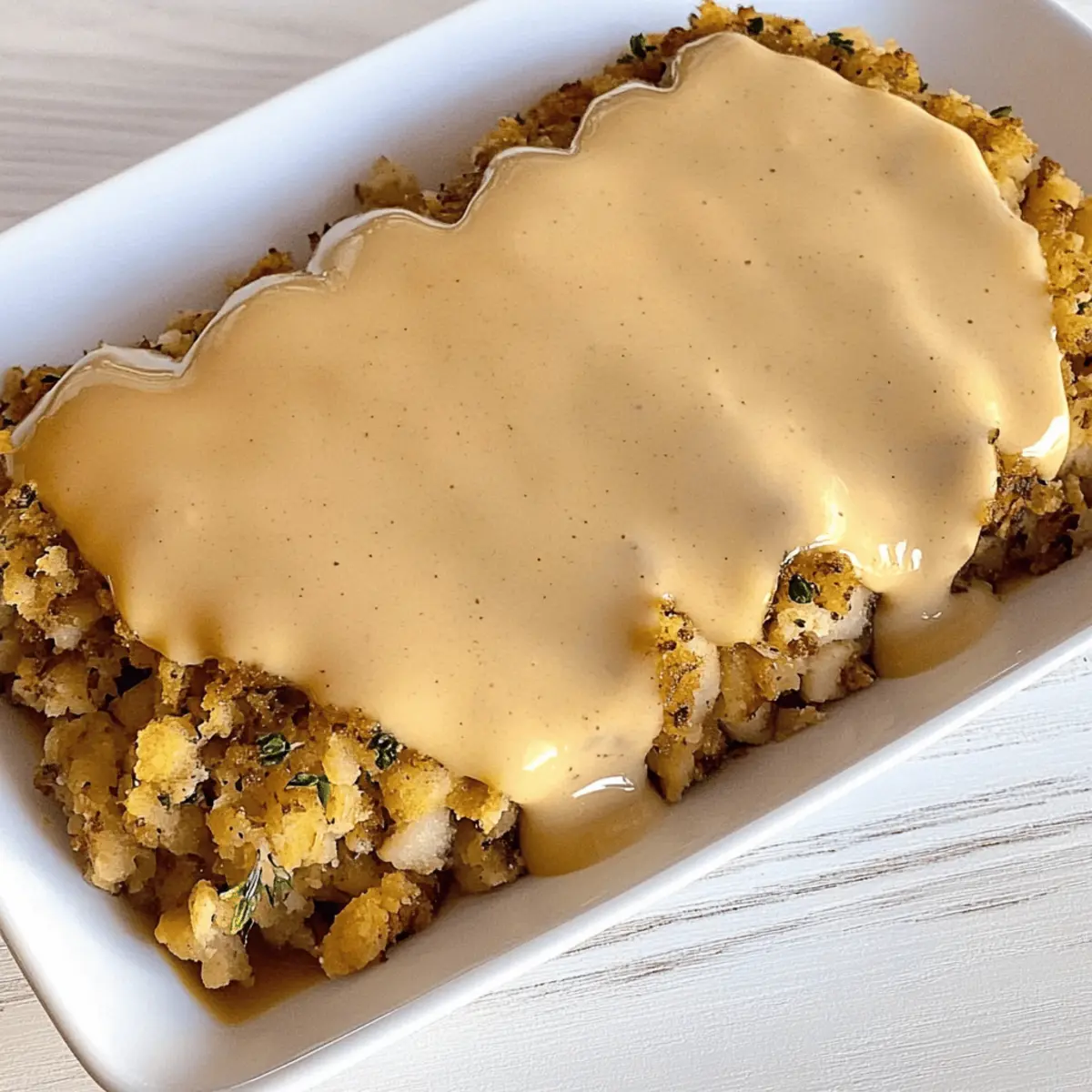Savory Easy Turkey & Stuffing Roll Ups with Creamy Gravy