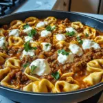 Cheesy Beef Enchilada Tortellini