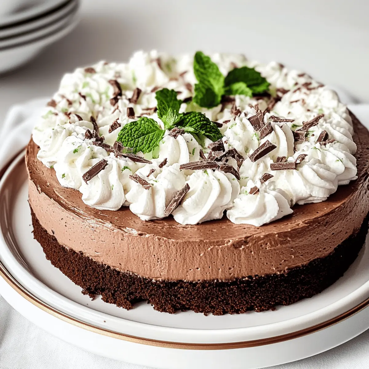 Mint Chocolate Mousse Cake