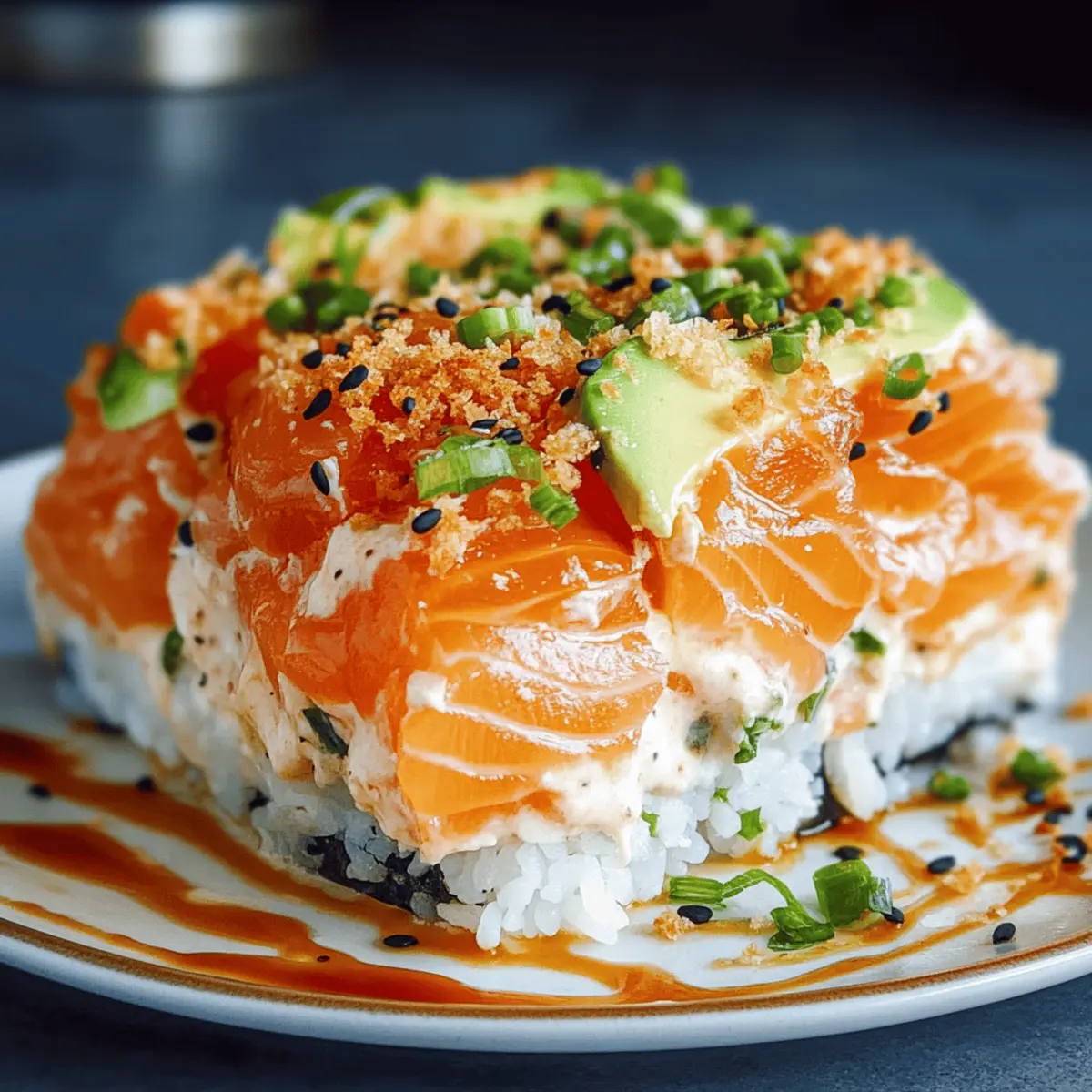 Savory Salmon Sushi Bake for Cozy Family Nights