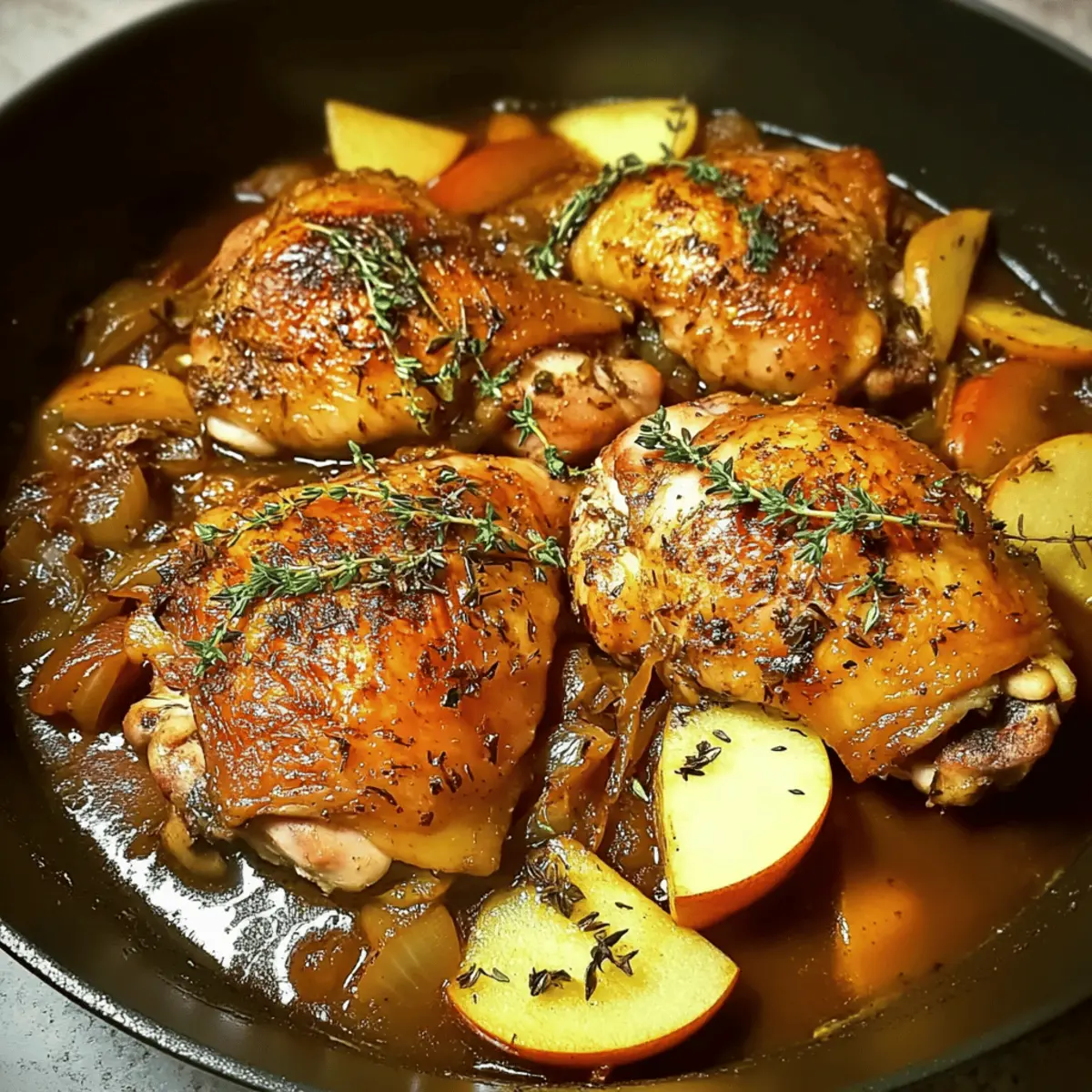 Apple Cider Vinegar Braised Chicken for Cozy Family Nights