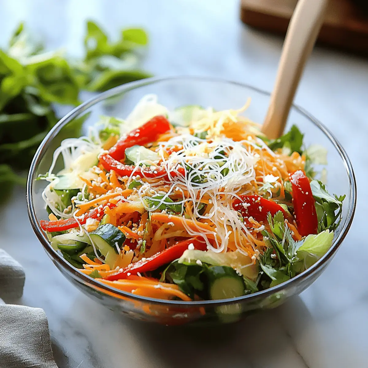 Spring Roll Salad with Spicy Ginger Dressing: A Crunchy Delight