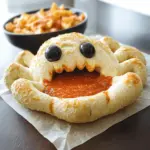 Spider Bread Bowl & Dip for Halloween