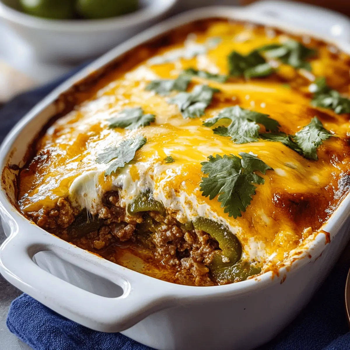 Baked Beef Chiles Rellenos Casserole for Cozy Nights