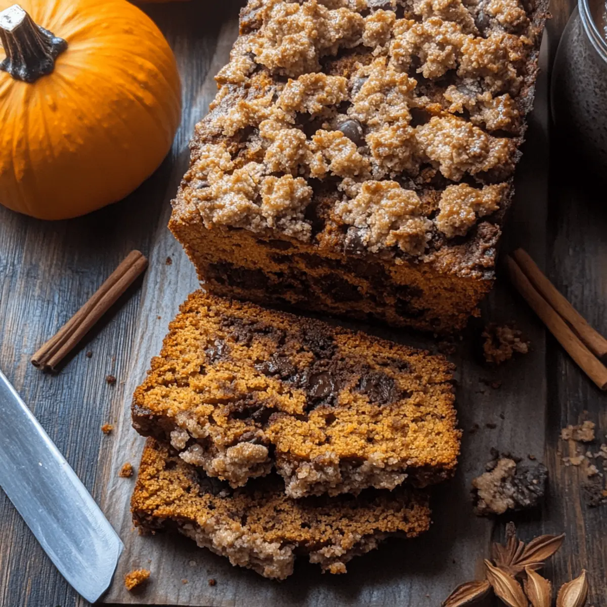 Pumpkin Chocolate Chip Streusel Bread That Wows Every Bite