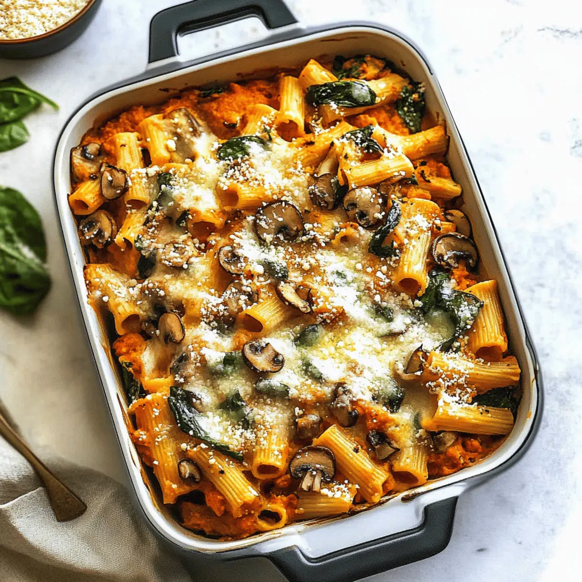 Creamy Pasta Bake with Pumpkin Tomato Sauce Bliss