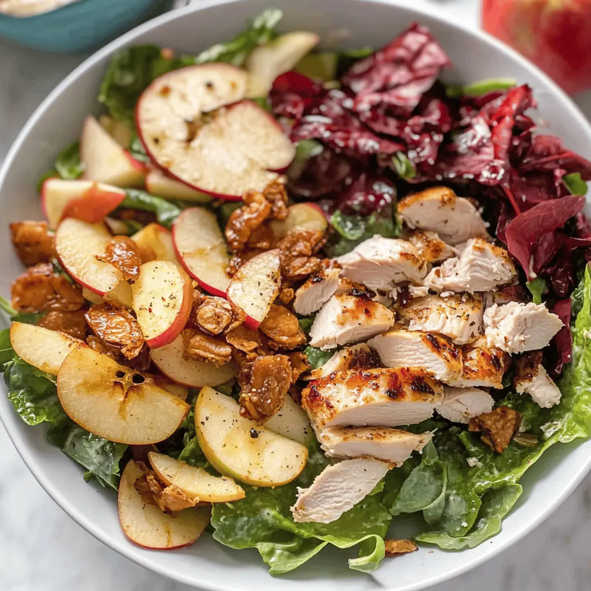 Fuji Apple Chicken Salad with Creamy Champagne Vinaigrette Bliss