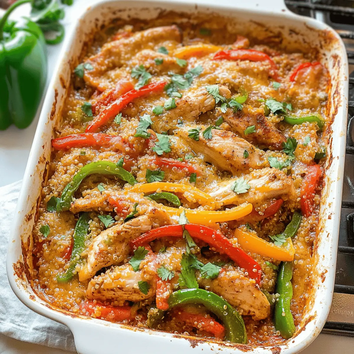 Mexican Chicken Fajita Casserole for Easy Weeknight Dinners