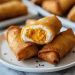 Crispy Pumpkin Cream Cheese Egg Rolls