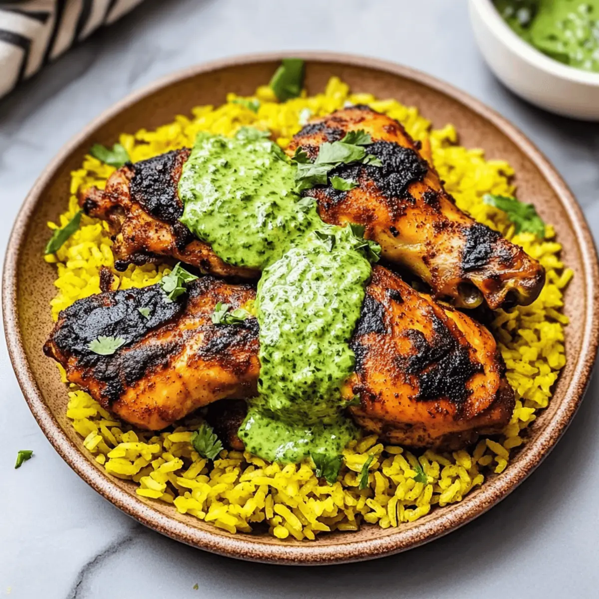 Peruvian Chicken and Rice with Green Sauce: A Flavorful Escape