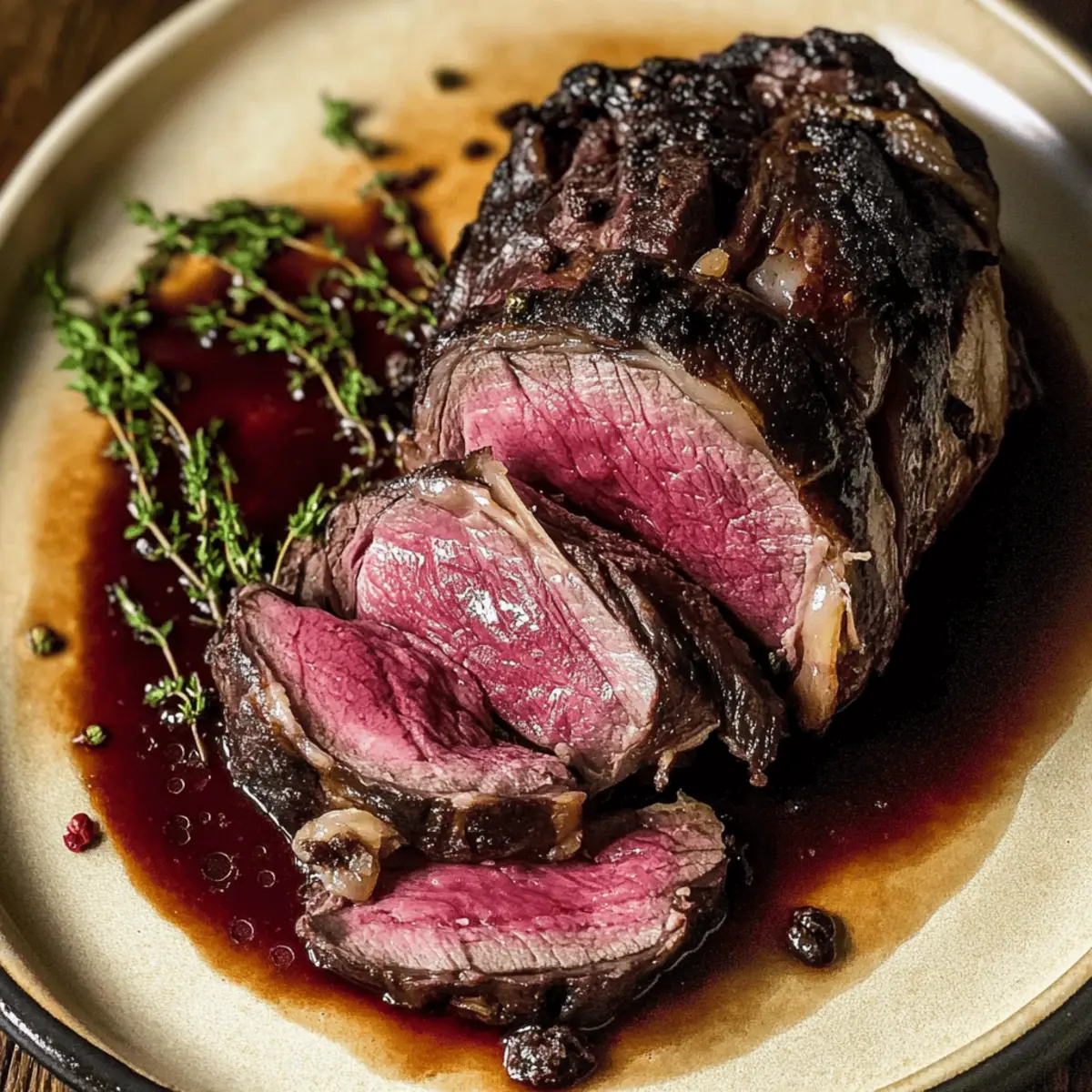 Mouthwatering Sous Vide Venison in Rich Red Wine Broth